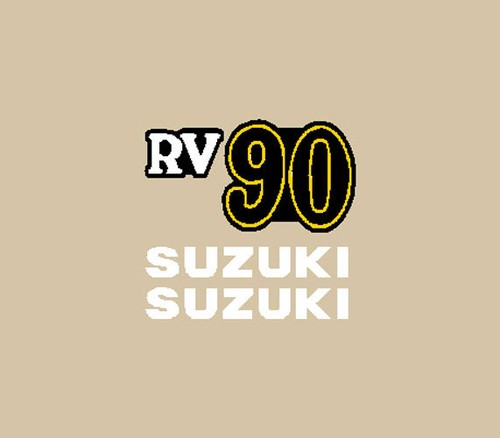 Suzuki moto blu adesivi - rv, 90