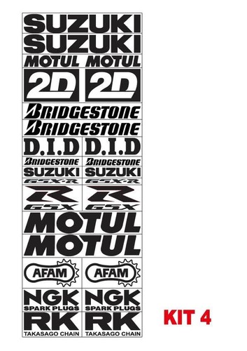 Adesivi suzuki moto sponsor - moto,